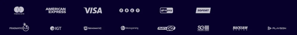 Méthodes de paiement acceptées par Slottio et principaux fournisseurs de logiciels